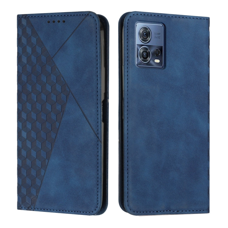 For Motorola Moto S30 Pro 5G/Edge 30 Fusion 5G Diamond Pattern Splicing Skin Feel Magnetic Phone Case