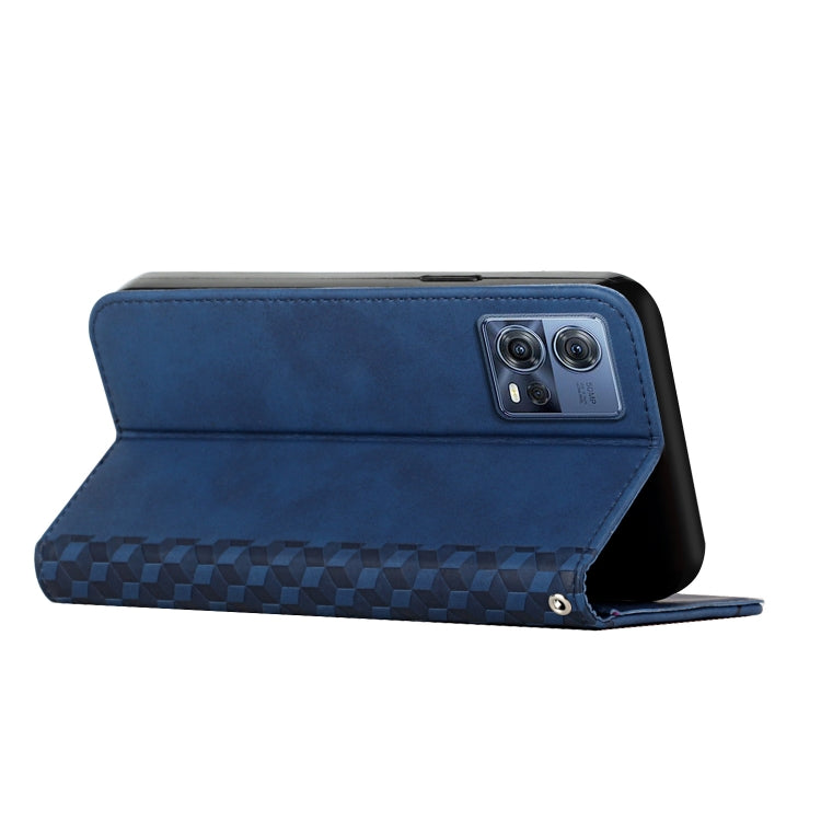 For Motorola Moto S30 Pro 5G/Edge 30 Fusion 5G Diamond Pattern Splicing Skin Feel Magnetic Phone Case
