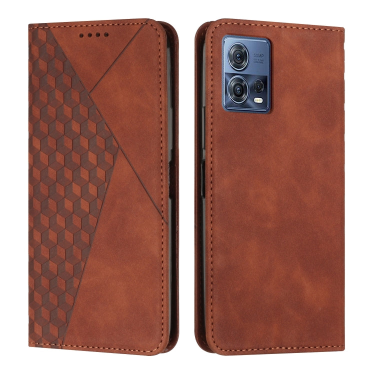 For Motorola Moto S30 Pro 5G/Edge 30 Fusion 5G Diamond Pattern Splicing Skin Feel Magnetic Phone Case