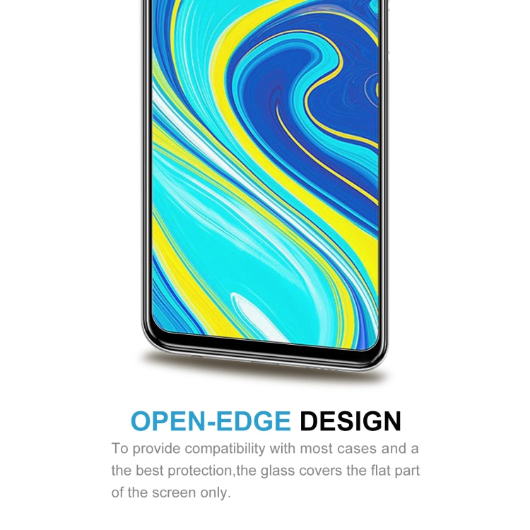 10 PCS 0.26mm 9H Surface Hardness 2.5D Explosion-proof Tempered Glass Non-full Screen Film For Xiaomi Redmi Note 9 Pro