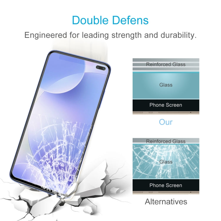 10 PCS 0.26mm 9H Surface Hardness 2.5D Explosion-proof Tempered Glass Non-full Screen Film For Xiaomi Redmi K30