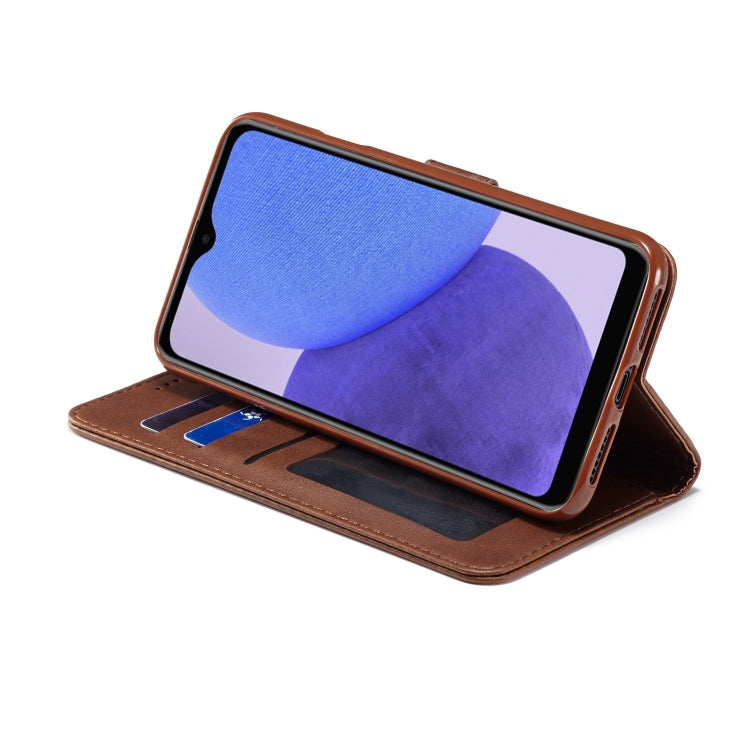 For Samsung Galaxy A23e LC.IMEEKE Calf Texture Leather Phone Case