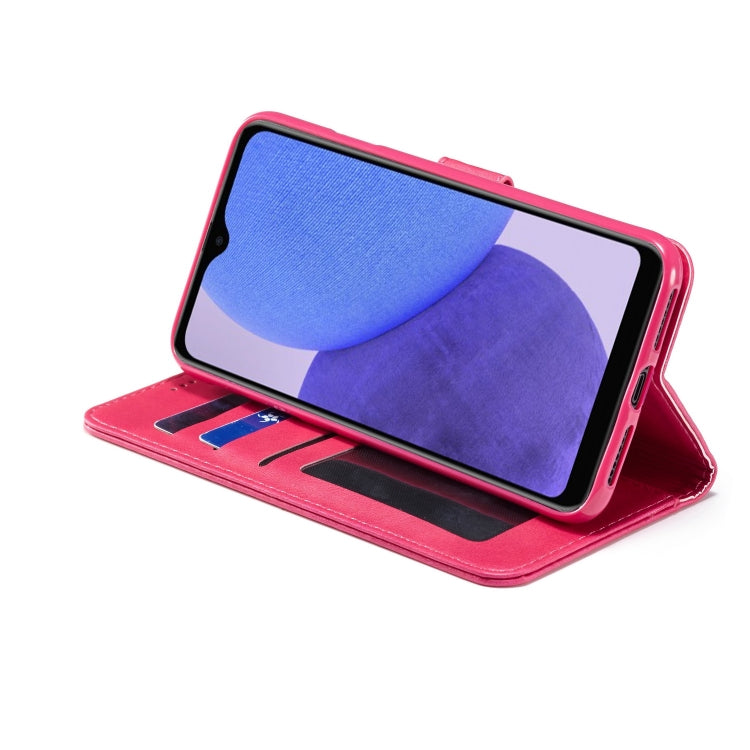 For Samsung Galaxy A23e LC.IMEEKE Calf Texture Leather Phone Case