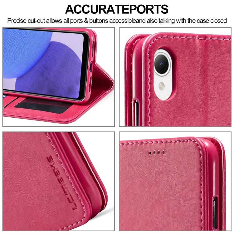For Samsung Galaxy A23e LC.IMEEKE Calf Texture Leather Phone Case