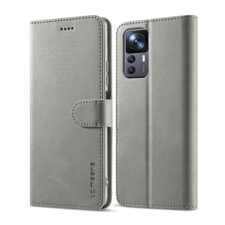 For Xiaomi 12T / 12T Pro LC.IMEEKE Calf Texture Leather Phone Case