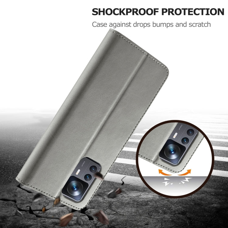 For Xiaomi 12T / 12T Pro LC.IMEEKE Calf Texture Leather Phone Case