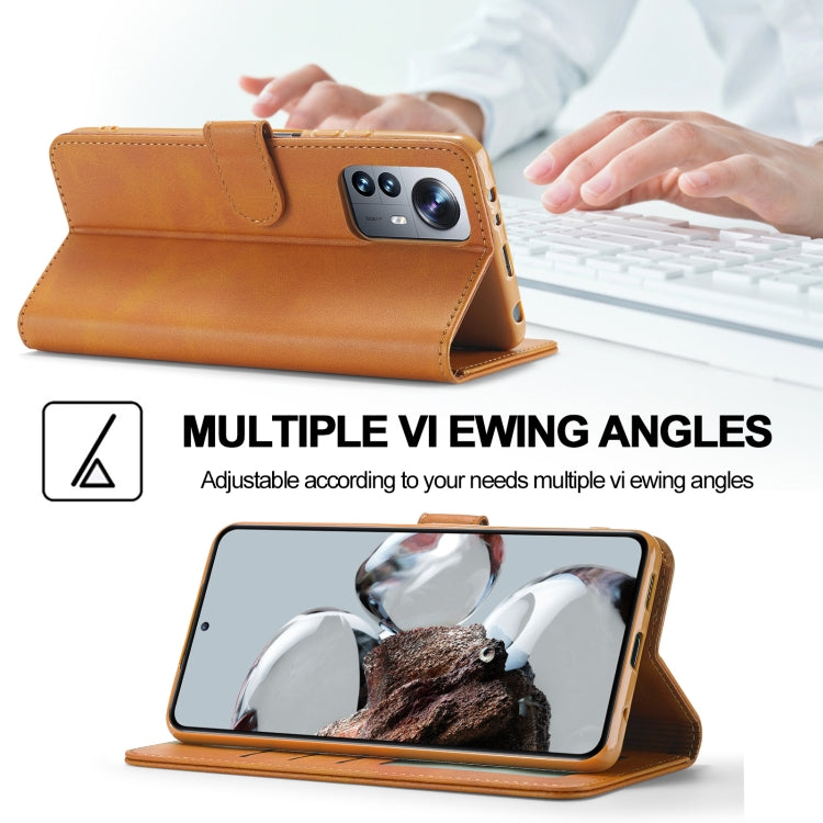 For Xiaomi 12T / 12T Pro LC.IMEEKE Calf Texture Leather Phone Case