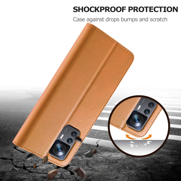 For Xiaomi 12T / 12T Pro LC.IMEEKE Calf Texture Leather Phone Case