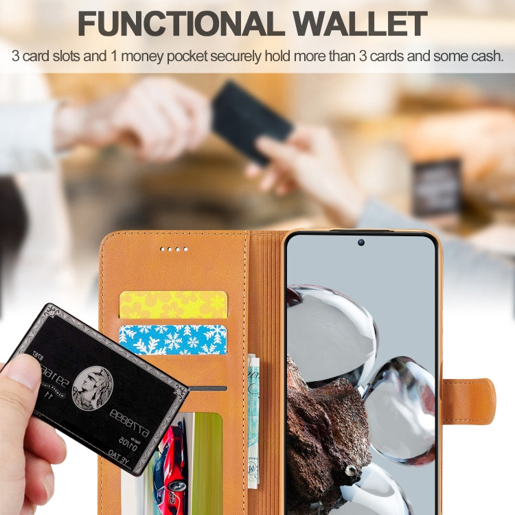 For Xiaomi 12T / 12T Pro LC.IMEEKE Calf Texture Leather Phone Case