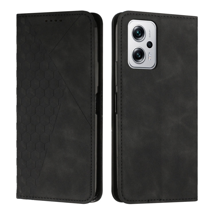 For Xiaomi Redmi Note 11T Pro 5G/Note 11T Pro+ 5G/Xiaomi Poco X4 GT Diamond Splicing Skin Feel Magnetic Leather Phone Case