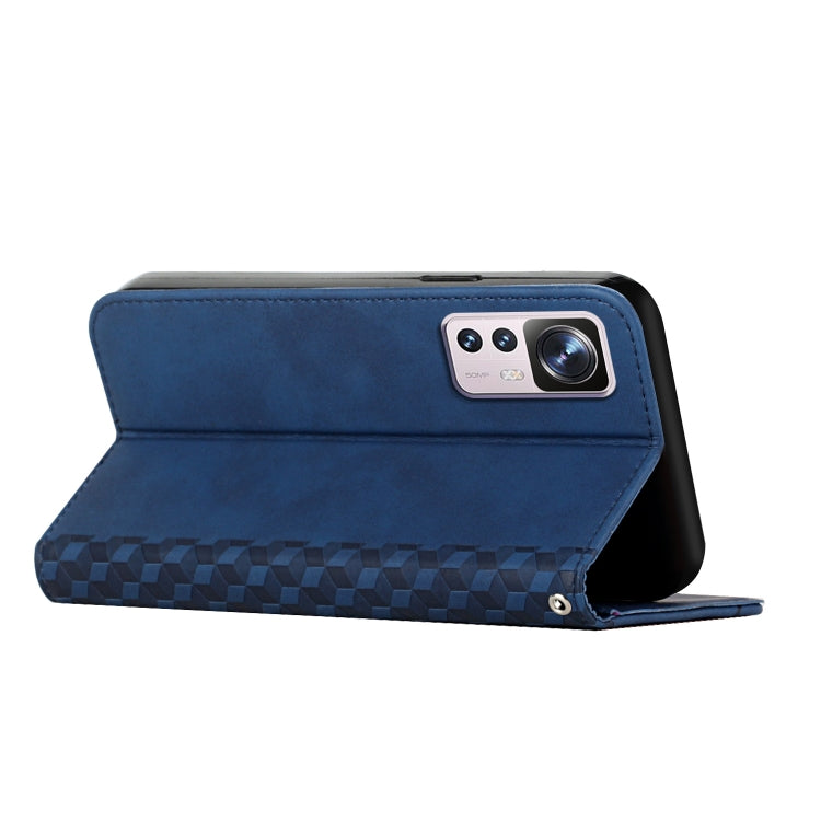 For Xiaomi 12T/12T Pro/Redmi K50 Ultra Diamond Splicing Skin Feel Magnetic Leather Phone Case