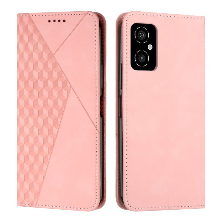For Xiaomi Poco M4 5G Diamond Splicing Skin Feel Magnetic Leather Phone Case