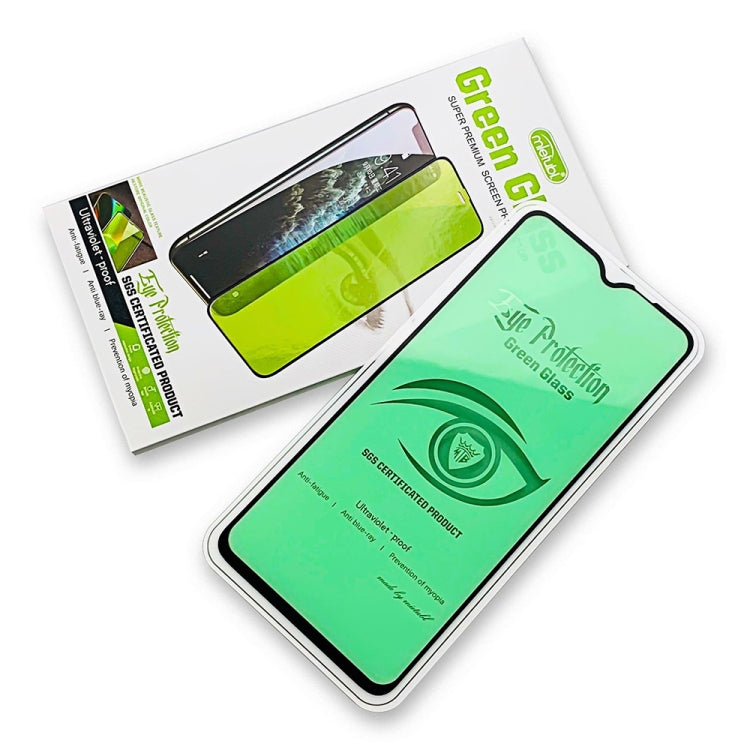 25 PCS MIETUBL 9H Hardness Eye-caring Anti-glare Green Light Tempered Glass Film for OPPO F11 / A9x