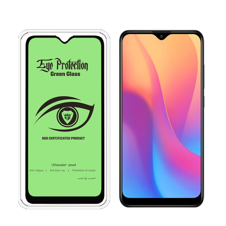 25 PCS MIETUBL 9H Hardness Eye-caring Anti-glare Green Light Tempered Glass Film for Xiaomi Redmi Note 7 Pro