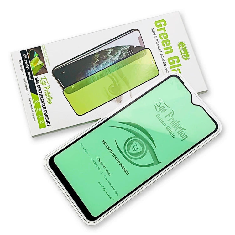 25 PCS MIETUBL 9H Hardness Eye-caring Anti-glare Green Light Tempered Glass Film for Galaxy A10s / M10 / A10
