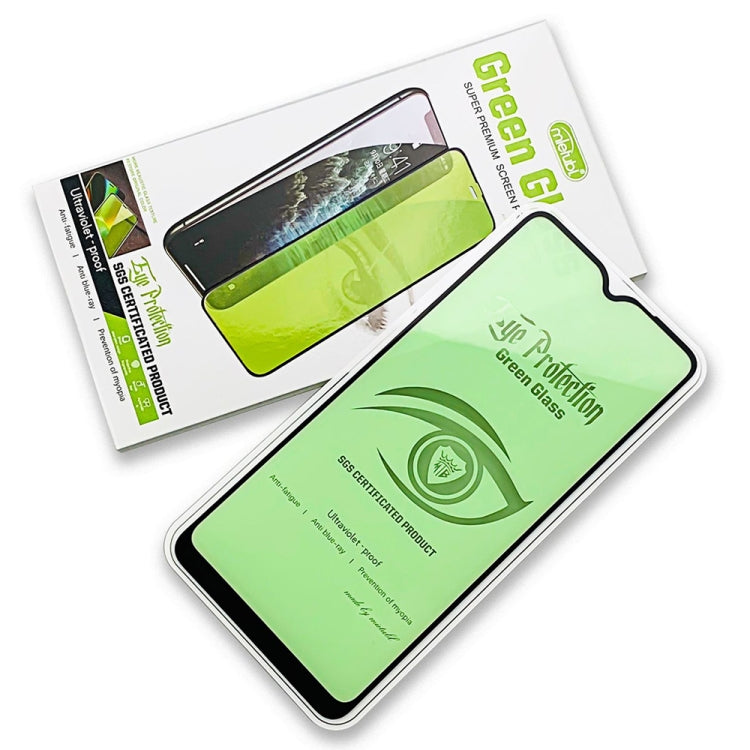 25 PCS MIETUBL 9H Hardness Eye-caring Anti-glare Green Light Tempered Glass Film for Galaxy A20s