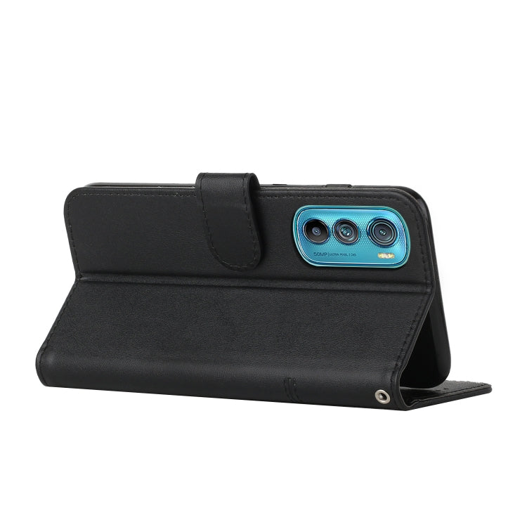 For Motorola Edge 30 Stitching Calf Texture Buckle Leather Phone Case