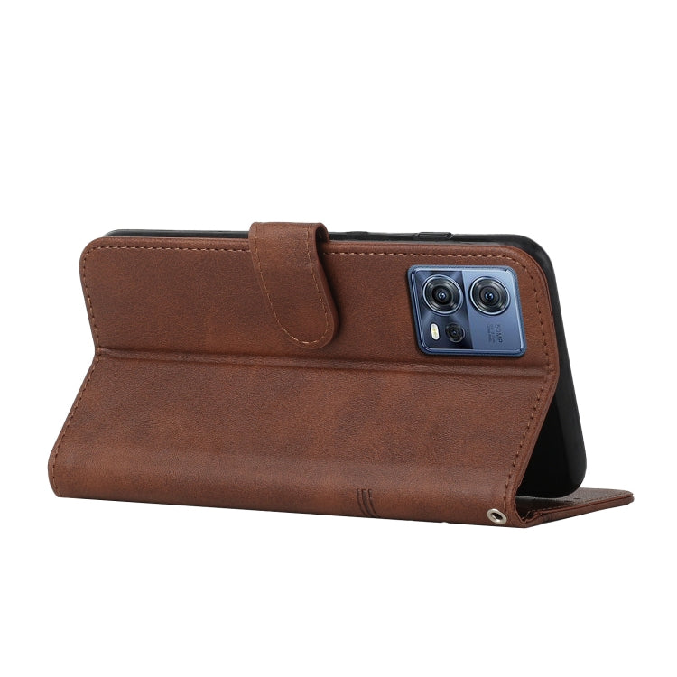 For Motorola Moto S30 Pro 5G/Edge 30 Fusion 5G Stitching Calf Texture Buckle Leather Phone Case