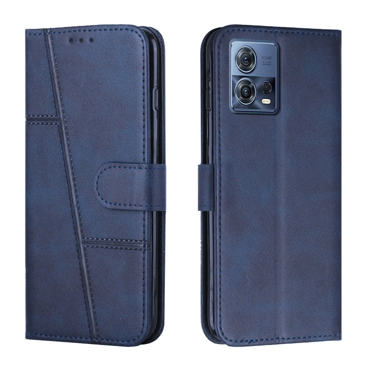 For Motorola Moto S30 Pro 5G/Edge 30 Fusion 5G Stitching Calf Texture Buckle Leather Phone Case