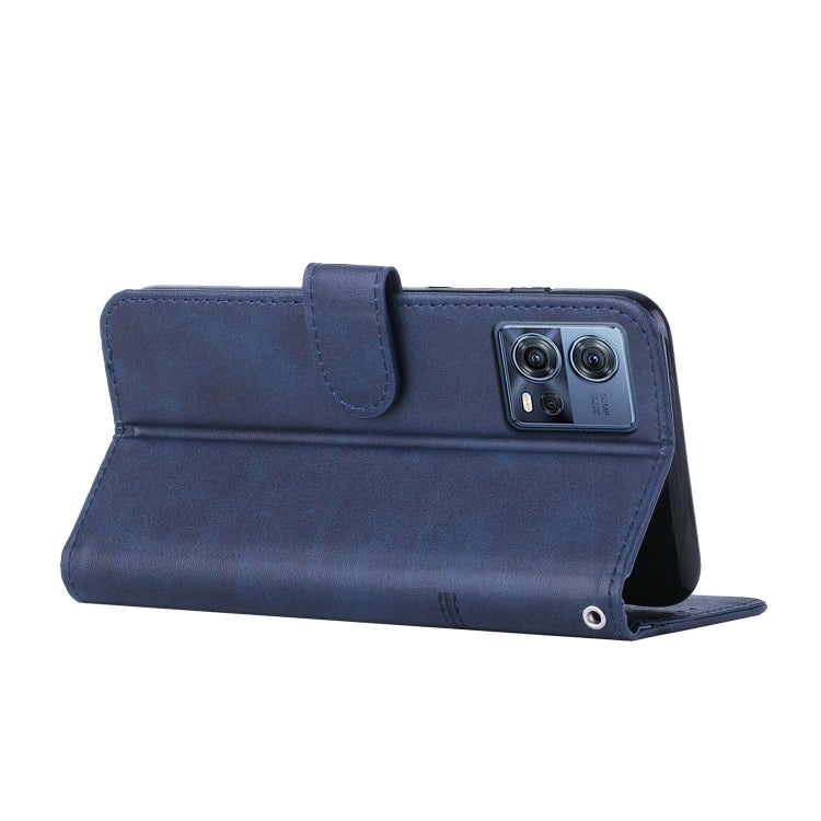For Motorola Moto S30 Pro 5G/Edge 30 Fusion 5G Stitching Calf Texture Buckle Leather Phone Case