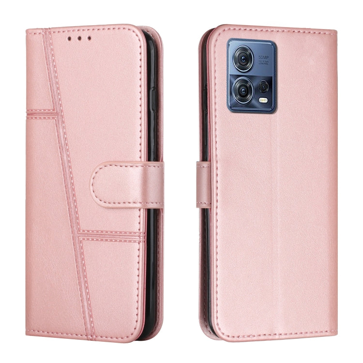 For Motorola Moto S30 Pro 5G/Edge 30 Fusion 5G Stitching Calf Texture Buckle Leather Phone Case