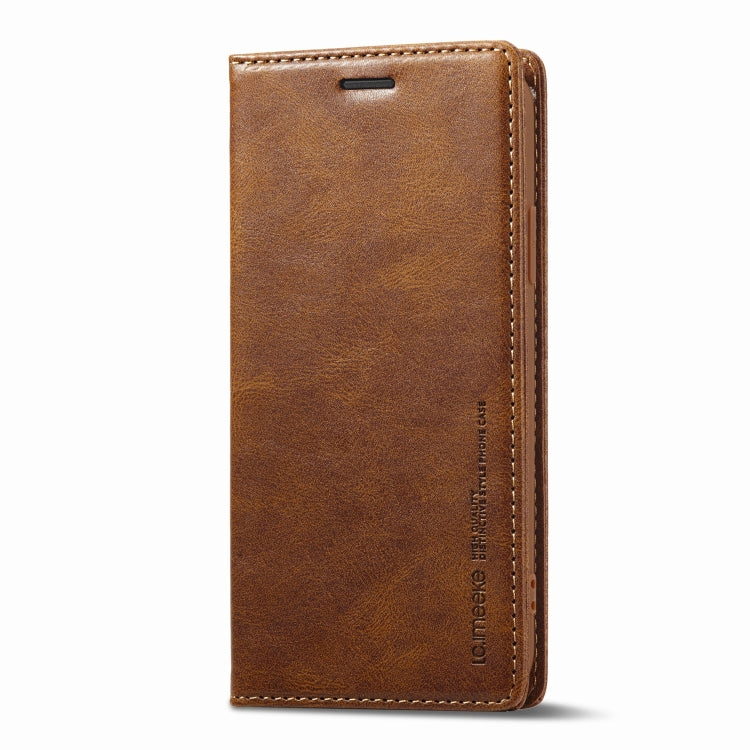 For iPhone XS Max LC.IMEEKE RFID Anti-theft Leather Phone Case