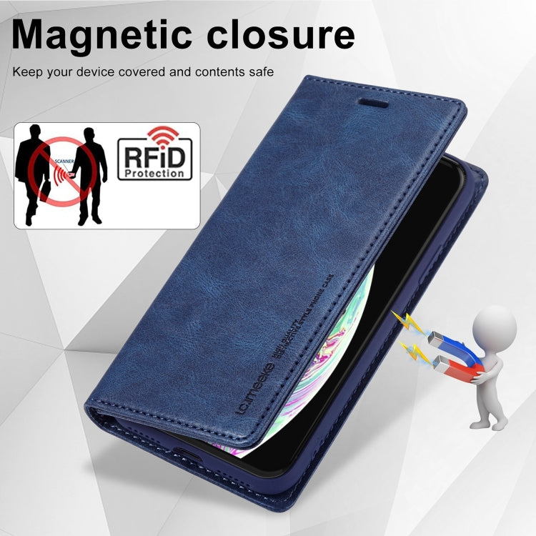 For iPhone XS Max LC.IMEEKE RFID Anti-theft Leather Phone Case