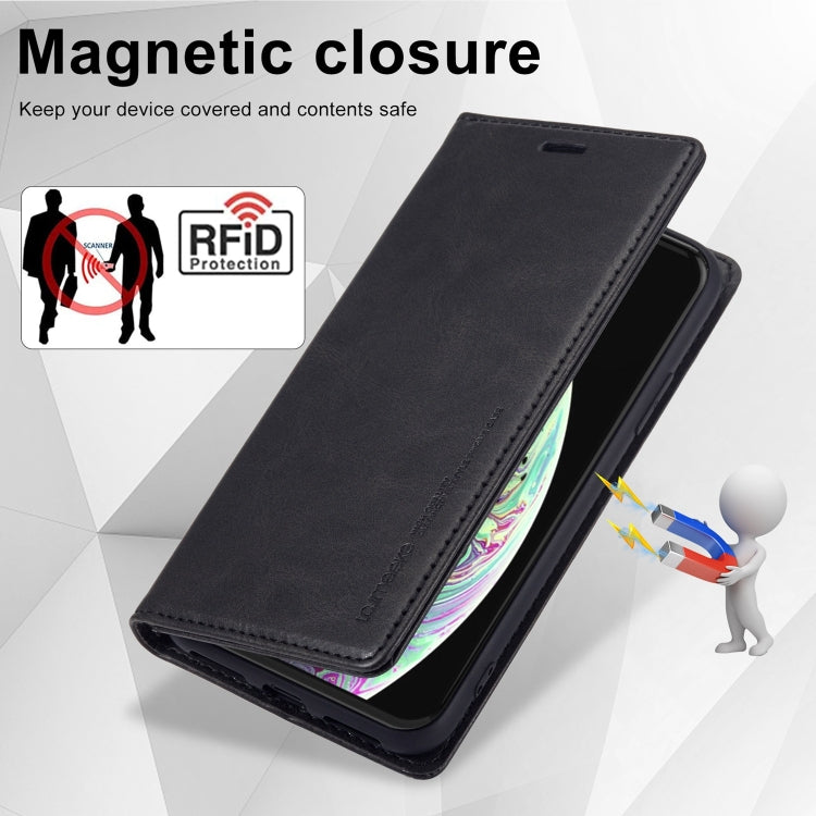 For iPhone XS Max LC.IMEEKE RFID Anti-theft Leather Phone Case