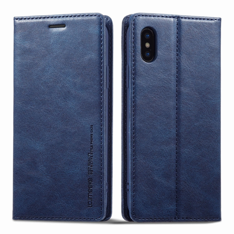 For iPhone X / XS LC.IMEEKE RFID Anti-theft Leather Phone Case