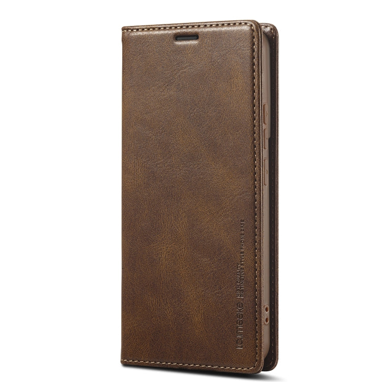 For Samsung Galaxy S21+ 5G LC.IMEEKE RFID Anti-theft Leather Phone Case