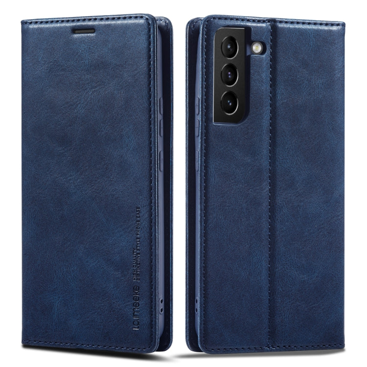 For Samsung Galaxy S21+ 5G LC.IMEEKE RFID Anti-theft Leather Phone Case