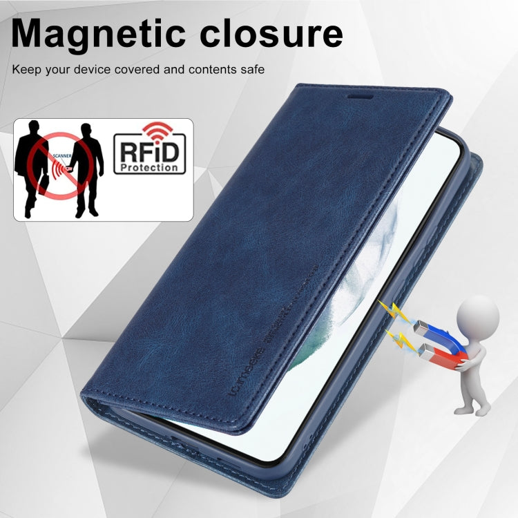 For Samsung Galaxy S21+ 5G LC.IMEEKE RFID Anti-theft Leather Phone Case
