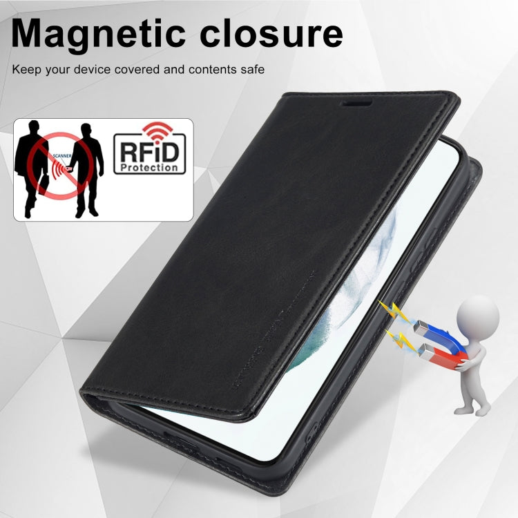 For Samsung Galaxy S21+ 5G LC.IMEEKE RFID Anti-theft Leather Phone Case