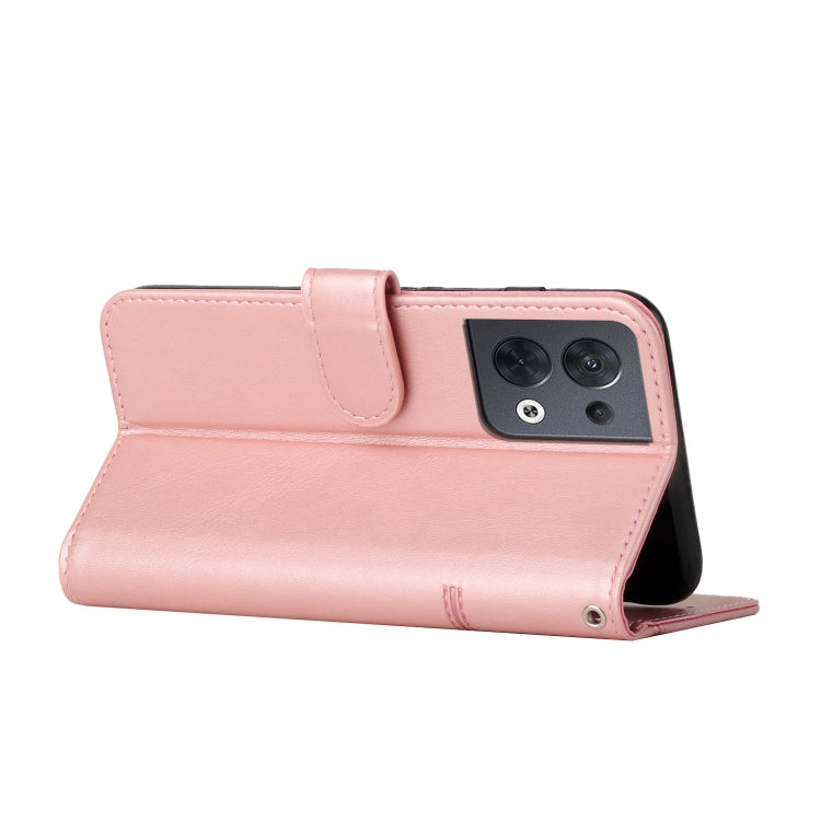 For OPPO Reno8 5G/Reno8 5G Global Stitching Calf Texture Buckle Leather Phone Case