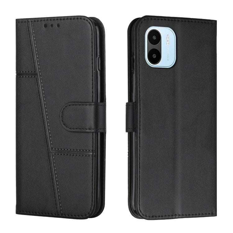 For Xiaomi Redmi A1 Stitching Calf Texture Buckle Leather Phone Case