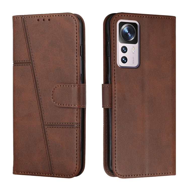 For Xiaomi 12T/12T Pro/Redmi K50 Ultra Stitching Calf Texture Buckle Leather Phone Case