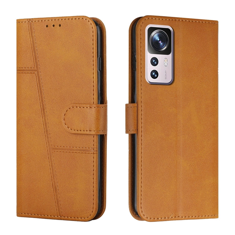 For Xiaomi 12T/12T Pro/Redmi K50 Ultra Stitching Calf Texture Buckle Leather Phone Case