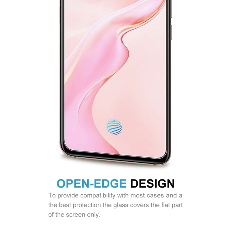 50 PCS 0.26mm 9H Surface Hardness 2.5D Explosion-proof Tempered Glass Non-full Screen Film For Vivo X30