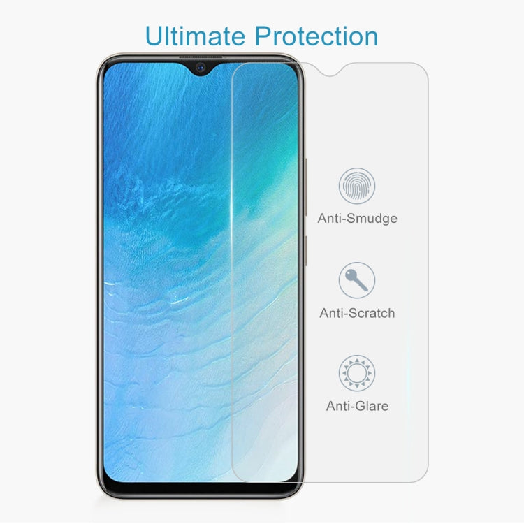 50 PCS 0.26mm 9H Surface Hardness 2.5D Explosion-proof Tempered Glass Non-full Screen Film For Vivo Y19