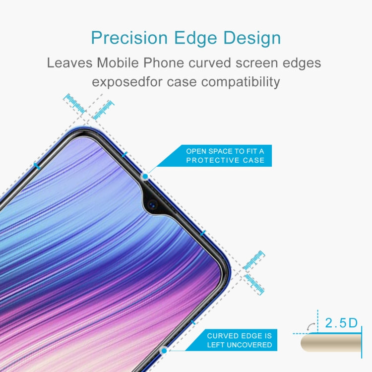 50 PCS 0.26mm 9H Surface Hardness 2.5D Explosion-proof Tempered Glass Non-full Screen Film For Vivo Y5s