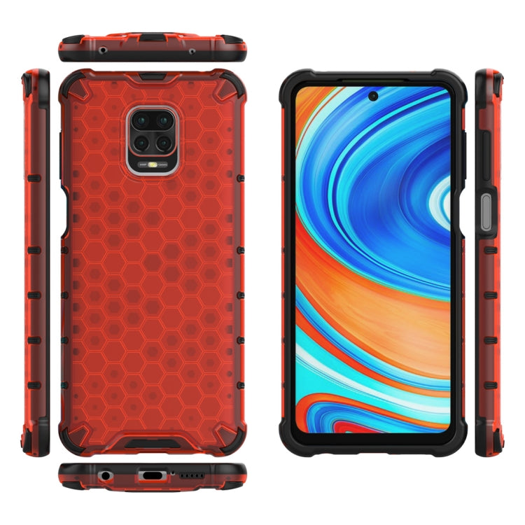For Xiaomi Redmi Note 9 Pro Shockproof Honeycomb PC + TPU Protective Case