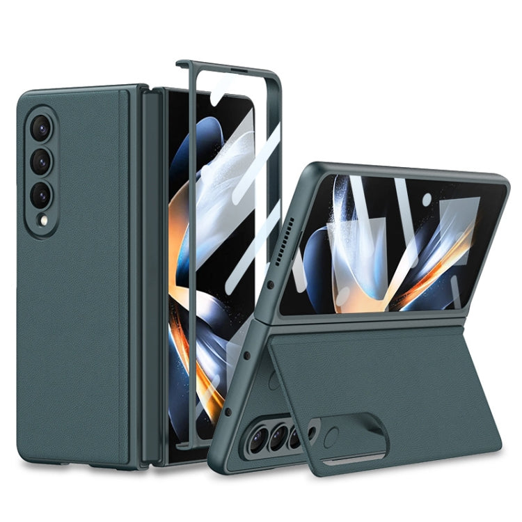 For Samsung Galaxy Z Fold4 GKK Integrated Ultra-thin Folding Leather Phone Case with Stand