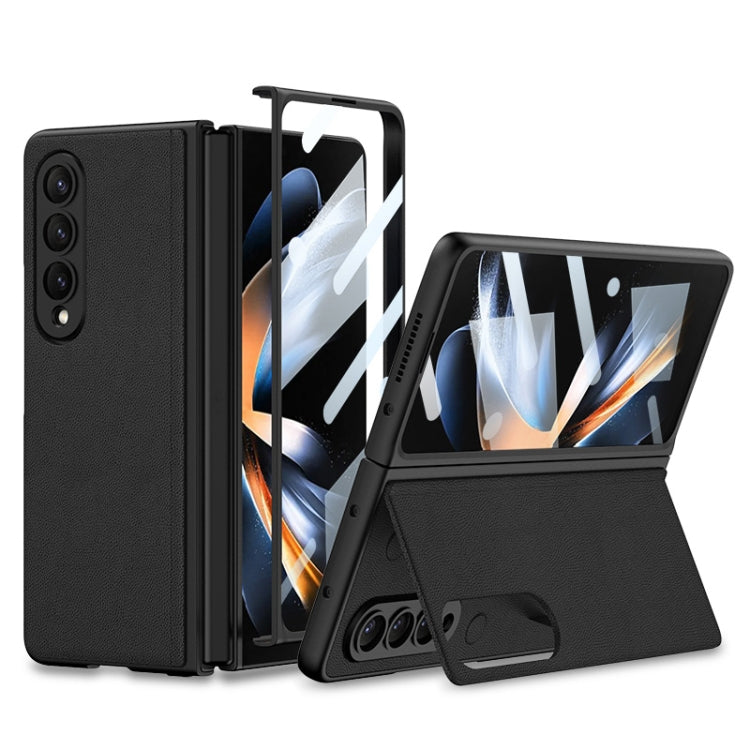 For Samsung Galaxy Z Fold4 GKK Integrated Ultra-thin Folding Leather Phone Case with Stand