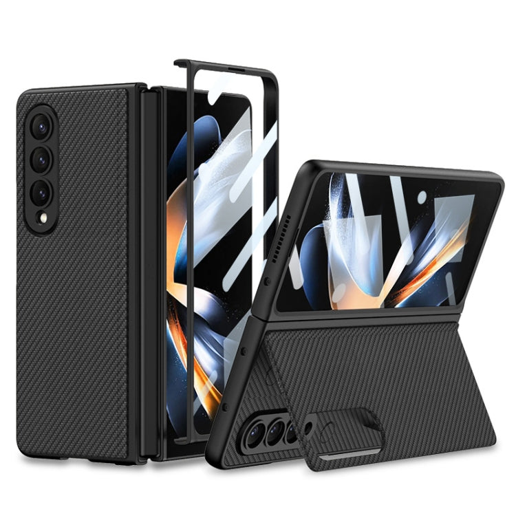 For Samsung Galaxy Z Fold4 GKK Integrated Ultra-thin Folding Leather Phone Case with Stand