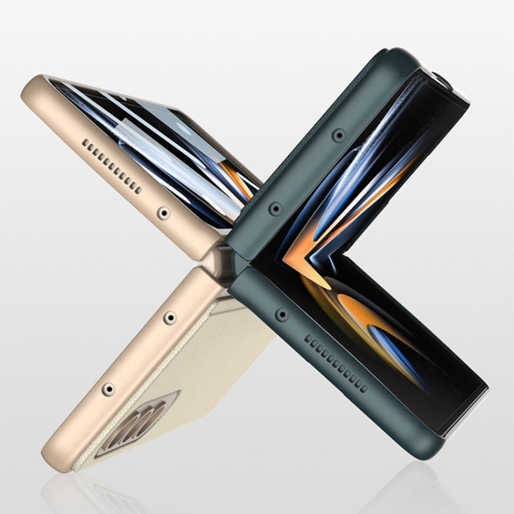 For Samsung Galaxy Z Fold4 GKK Integrated Ultra-thin Folding Leather Phone Case with Stand