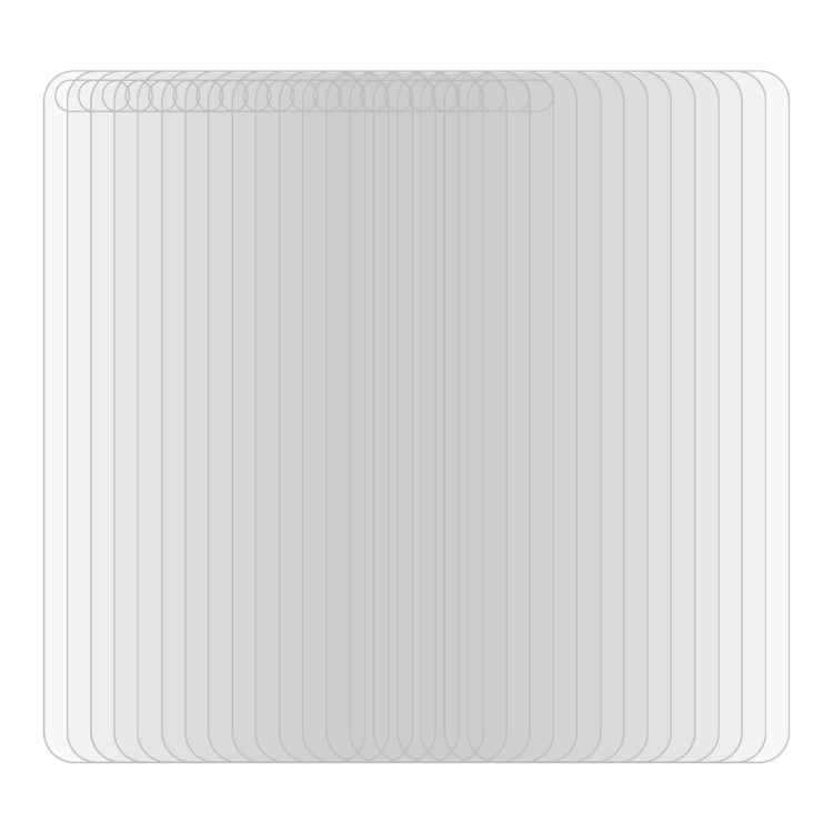 50 PCS 0.26mm 9H Surface Hardness 2.5D Explosion-proof Tempered Glass Non-full Screen Film For Huawei P40