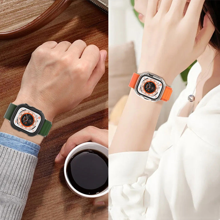 For Apple Watch Ultra 49mm PC Hollow Electroplating Protective Case