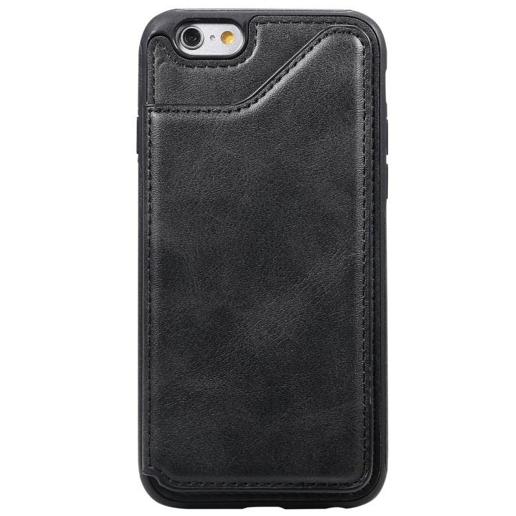 For iPhone 6 Shockproof Calf Texture Protective Case with Holder & Card Slots & Frame