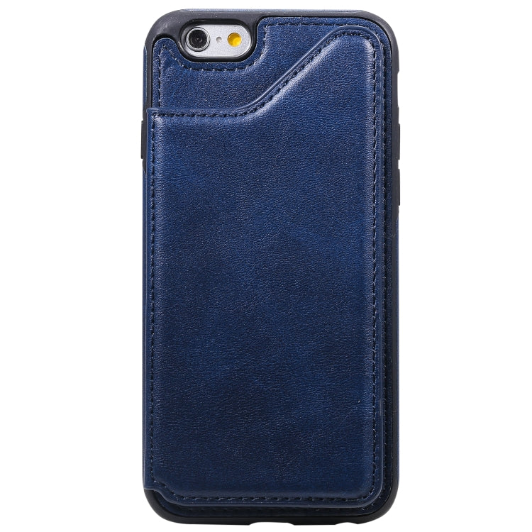 For iPhone 6 Shockproof Calf Texture Protective Case with Holder & Card Slots & Frame