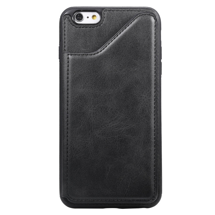 For iPhone 6 Plus Shockproof Calf Texture Protective Case with Holder & Card Slots & Frame